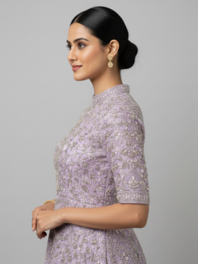 Boutique Designer Top - Lilac