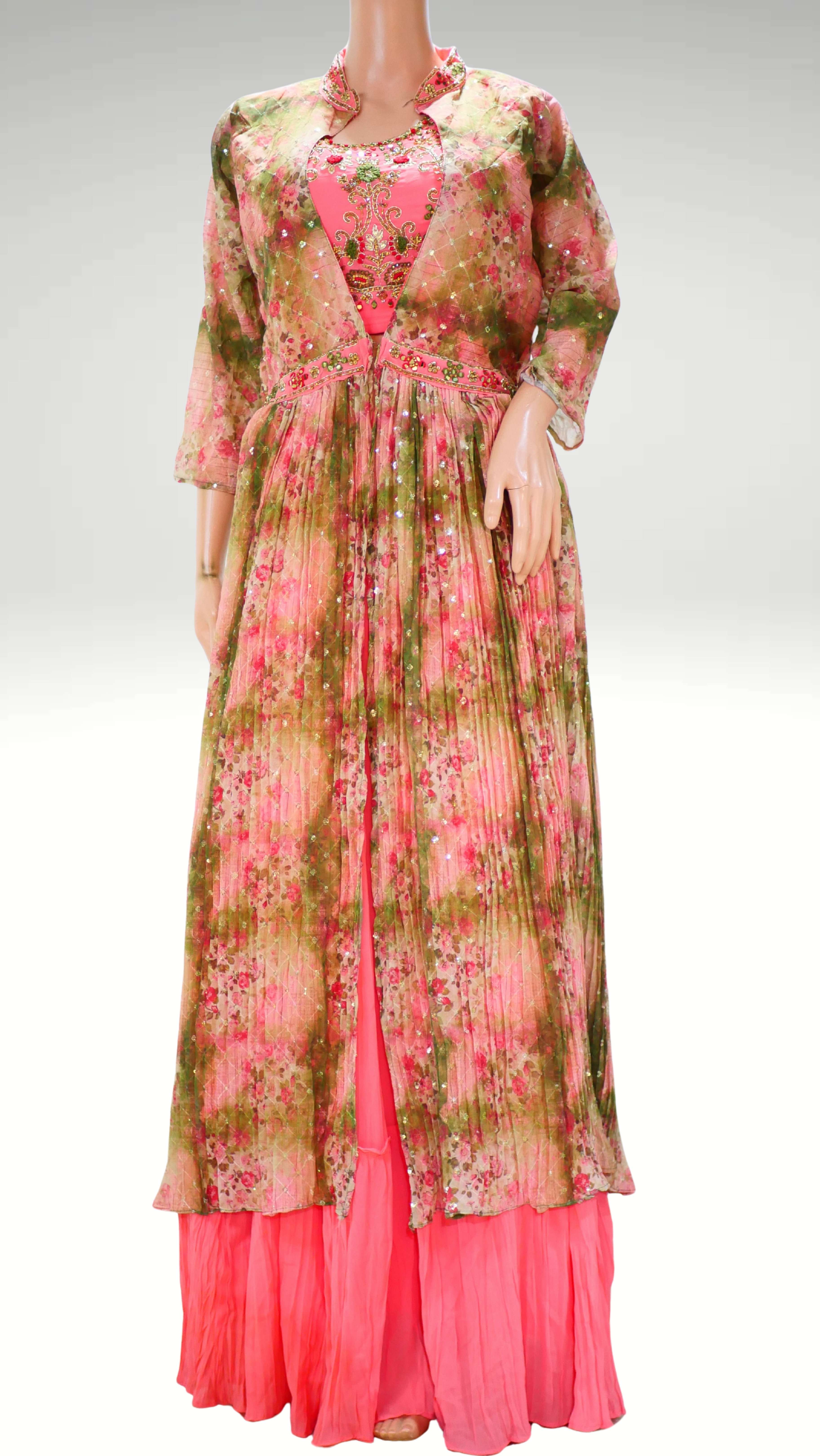 CROP TOP LONG OVER COAT