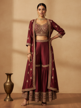 Festive Silk Co-Ord Set